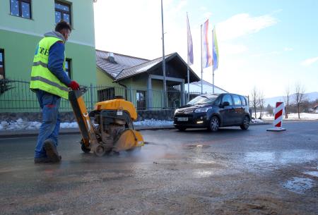 ZAČETEK DEL IZGRADNJA KANALIZACIJE BEGUNJE SELŠČEK 03 FOTO LJUBO VUKELIČ